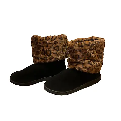 The Original Muk Luks Women's Slipper Boot Shoes Faux Fur XL (11-12) • $11.50