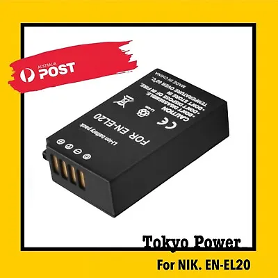 Battery 1.8A For Nikon EN-EL20 ENEL20 1 AW1 DK24-500 F/2.8-5.6 • $18.90