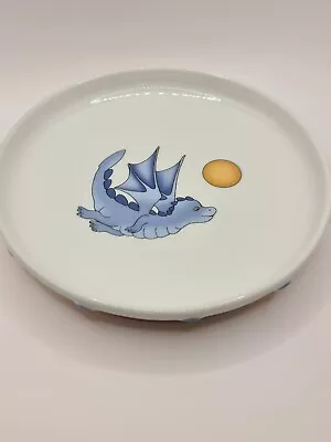 Smaskig Blue Dragon Child's Plate Ikea 1999 Porcelain Ceramic 16558 • $30