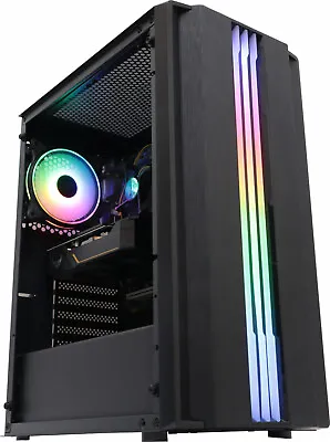 FAST Gaming PC 6GB NVIDIA RTX 3050 Intel Quad Core I5 16GB RAM SSD/HDD Windows10 • £344.99