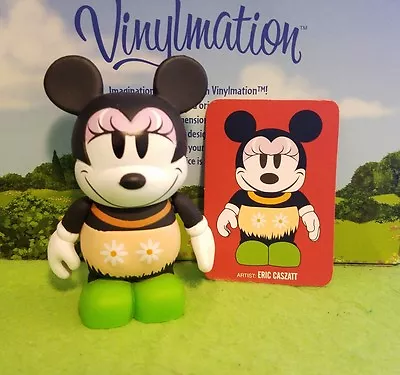 DISNEY Vinylmation 3  Park Set 1 Have A Laugh Minnie Mouse Hula Hawaii With Card • $6.99