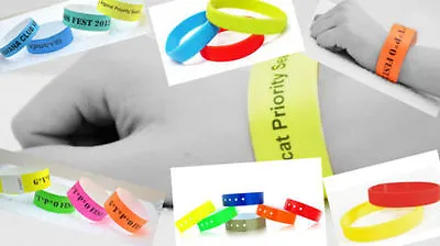 £3.89 • Buy 100 PLAIN 3/4   Tyvek Wristbands, Security, ID, Party, Events, Sporting Events
