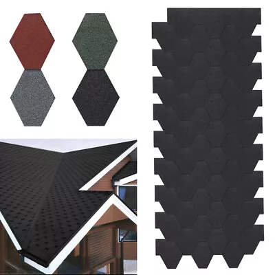 £36.95 • Buy Hexagonal Felt Roofing Shingles Asphalt Roof Tiles Sheds Log Cabin Summerhouse