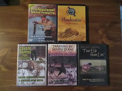 PREADATOR HUNTING TRAPPING DVD LOT; RACCOONS BEAVERS MINKS MUSKRATS. Sports. • $59.99