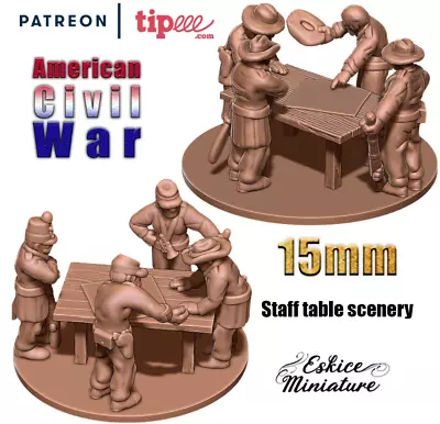 ACW Staff Table Scenery Set (3D PRINTED) • £6