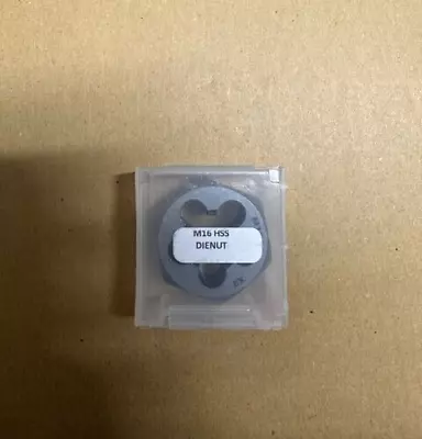 HSS M16 X 2 Coarse Pitch Hexagon Die Nut Brand New • £8