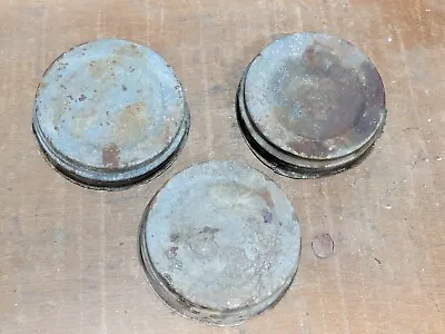 Vintage Lot Of 3 Ball Metal Zinc Canning Jar Lids Country Farmhouse Lot B • $15