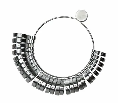 Wide Ring Sizer Metal Gauge Set Sizes Half Sizes 1-15 Jewelry Measuring Tool • $18.13