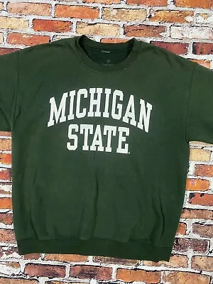 Michigan State  Hoodie Sweatshirt Sweater Men's Large Green • $12.95