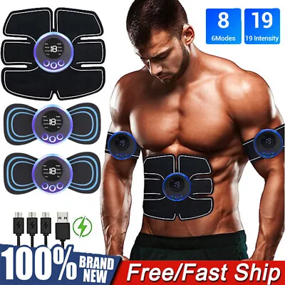 Electric Muscle Stimulator Abdominal Arm Leg Back Exercise Body Fitness Massager • $6.51