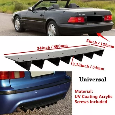 34x5 Universal Fit For Mercedes SL R129 83-02 Rear Bumper Diffuser Fin Splitter • $51.54