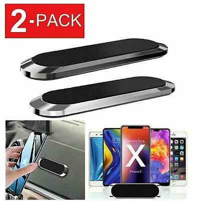 2x Strip Shape Magnetic Car Phone Holder Stand For IPhone Samsung Magnet MountqR • $6.99