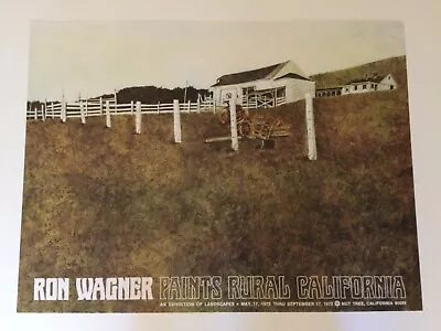 $20 • Buy Vintage Ron Wagner Paints Rural California Nut Tree Poster 
