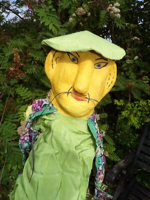 £48 • Buy Vintage Homemade Papier Mache  Puppet Oriental Chinese Man Punch And Judy Era