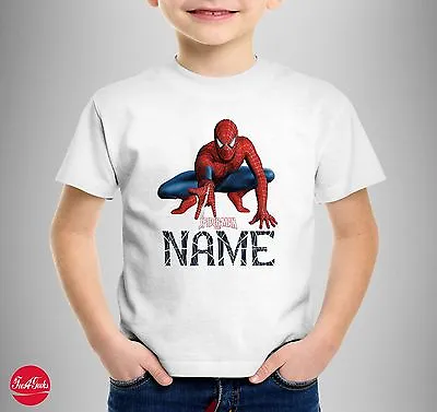 £9.99 • Buy Spiderman  Personalised  T-SHIRT T SHIRT TEE Marvel Comics Spider Birthday Gift 