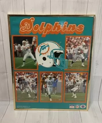 Vintage 1988 Miami Dolphins 5 Great Players ~ Starline Poster Framed ~ (16 X20 ) • $34.77