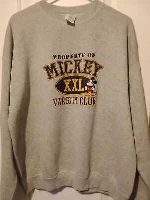 Mickey Mouse XL Sweatshirt Gray Vintage • $25.50