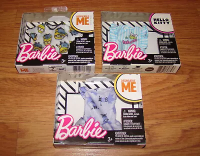 Mattel Barbie Accessories Despicable Me FLP40/FLP49 FLP48 - Hello Kitty FLP68 • $31.69