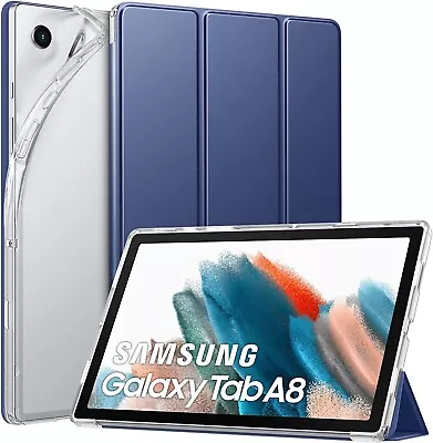 Samsung Galaxy Tab A8 Case Cover With HD Clear Transparent Back Flip Folio Armor • $27.28