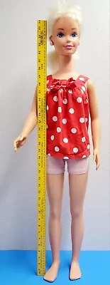 38  Mattel My Size Life Size Barbie Doll Giant 1992 Blonde Sparkle Eyes Hair Cut • $39