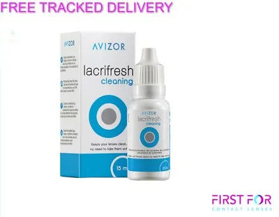 £8.50 • Buy Avizor Lacrifresh Contact Lens Cleaning And Moisturising Drops 15ml