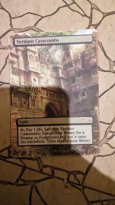 Verdant Catacombs Borderless Magic The Gathering Alter Artwork Custom MTG Card • $2