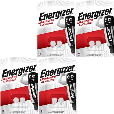 8 LR44 Energizer Alkaline Coin Batteries 357 AG13 A76  • £4.99