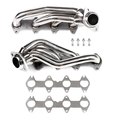 For Ford F150 2004-2010 5.4L V8 Stainless Exhaust Manifold Shorty Headers • $110.99