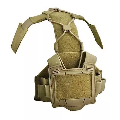 COYOTE BROWN Combat HELMET Bridge W/ COUNTERWEIGHT POUCH Mohawk Fast ACH ECH Etc • $44.99