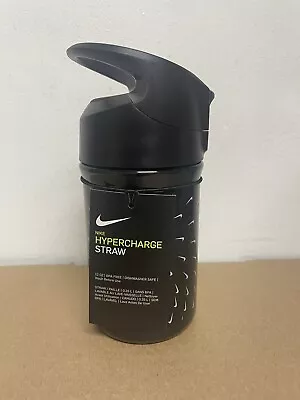 $12.99 • Buy NIKE Hypercharge Straw Water Bottle BLACK BRAND NEW