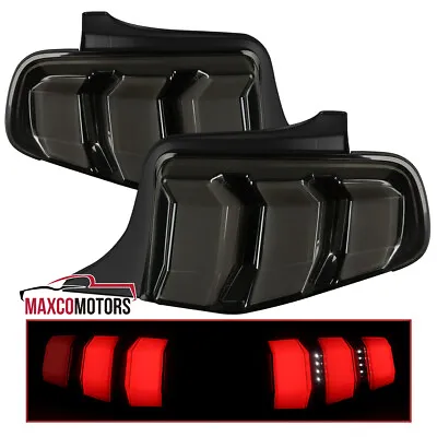 Black/Smoke Tail Lights Fits 2010-2012 Ford Mustang LED Sequential Signal 10-12 • $250.64