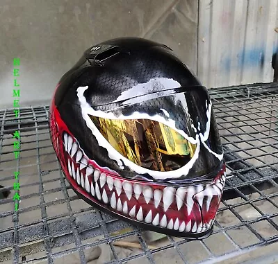 VENOM  Custom  Airbrushed   Motorcycle Helmet • $333