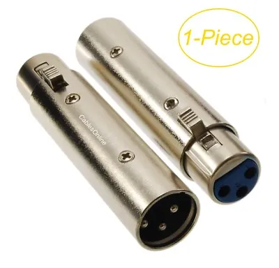 XLR 3-Pin Female To XLR 3-Pin Male Barrel Extension Adapter CablesOnline AV-A79 • $9.95