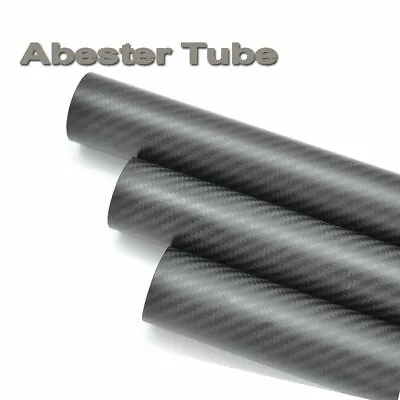 Carbon Fiber Tube OD 20mm 21mm 22mm 23mm 25mm 26mm 28mm 29mm 30mm X 500mm 1-2pcs • £11.64