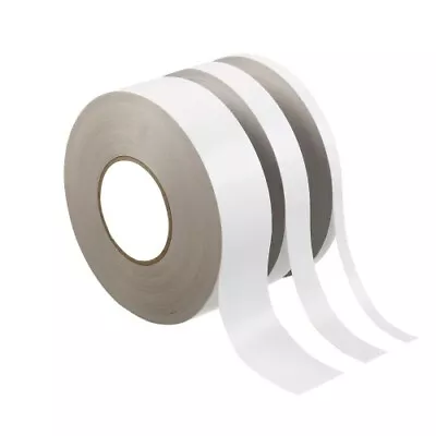 DOUBLE-SIDED Sticky Tape ANY WIDTH White Two Sided Adhesive For Mounting/Fixing • £108