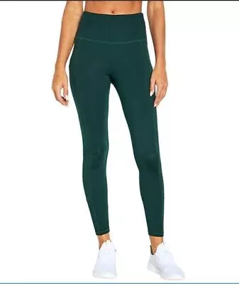 MARIKA SPORT Women's Emerald Green Fitted Athletic Stretch Leggings • $16.99