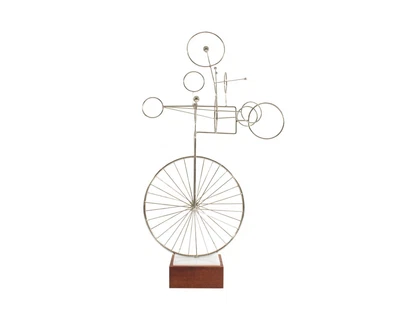 $950 • Buy Joseph Burlini Signed 1978 Metal Bicycle Sculpture