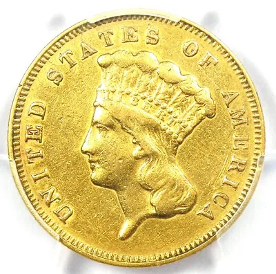 1878 Three Dollar Indian Gold Coin $3 - Certified PCGS XF Details - Rare Coin! • $1258.75