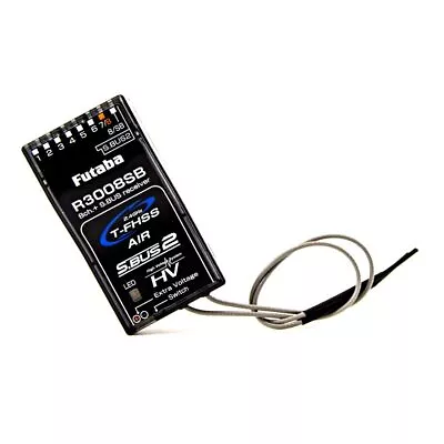 Futaba R3008SB 2.4GHz T-FHSS S.Bus High Voltage Telemetry Receiver • $69.99