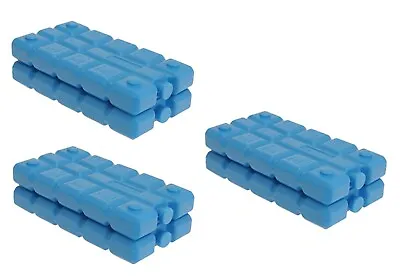 £6.29 • Buy 6 PACK- 200ml Each Travel Cool Packs Box Bag Ice Freezer Blocks Reusable Picnic 