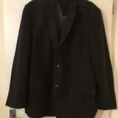 Mens Mario Barutti Blazer Size R50 Wool Cashmere Luxury Jacket Check Preowned • £34.99