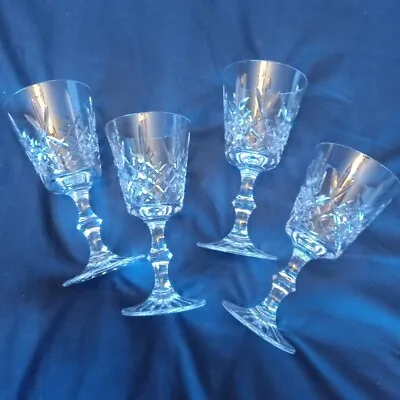 Stunning Vintage Set Of Four Edingburgh Crystal Wine Claret Glass • £35