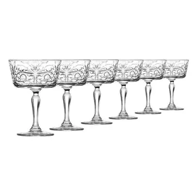 RCR Cristalleria Italiana - Tattoo Champagne Coupe 270ml Set Of 6 (Made In Italy • $39