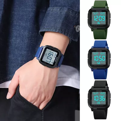 $20.99 • Buy Men's Digital Army Military Sport Watch Quartz Chrono Waterproof LED Wristwatch