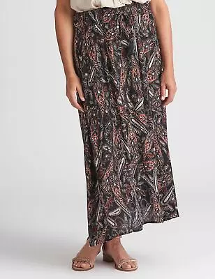 MILLERS - Womens Skirts - Maxi - Winter - Brown - Paisley - Straight - Fashion • $10.74
