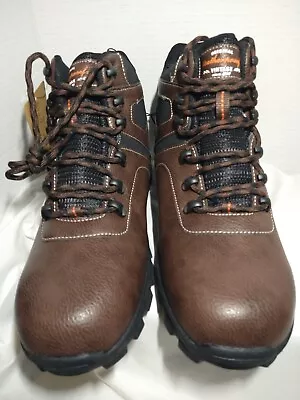 Weatherproof Vintage Men's Hiker Faux-Leather Boots Brown 12M Work Boots  • $18