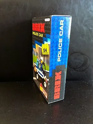 £5.80 • Buy Brix Police Car Building  Blocks Set 54 Pieces New Sealed