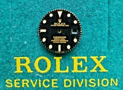 Vintage OEM Dial For Rolex Submariner Models 16610 16800 Black & Cream Tritium • $479.99