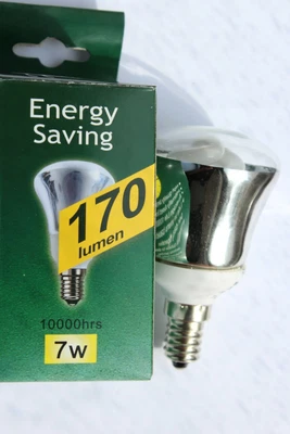 £74.99 • Buy 1 To 50 Crompton R50 E14 SES Reflector 7w Low Energy CFL Bulb Warm White 2700k