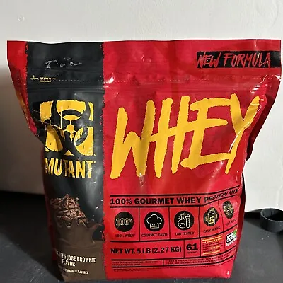 MUTANT WHEY 5LBS Protein Mix Chocolate Fudge Brownie Read Description! • $47.99